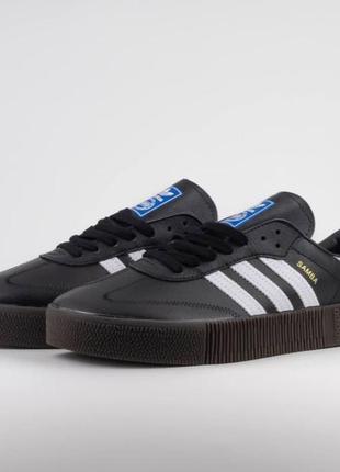 Adidas samba black and white