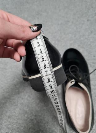Кожаные броги туфли классические женские8 фото