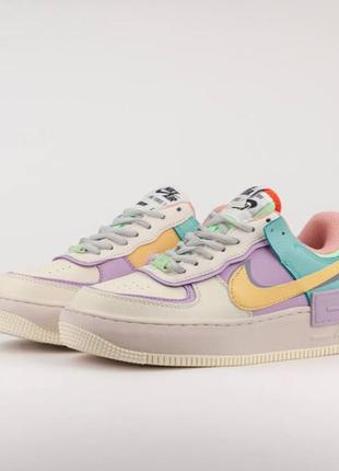 Nike air force af-1 shadow beige violet1 фото