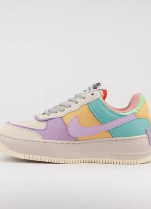 Nike air force af-1 shadow beige violet2 фото