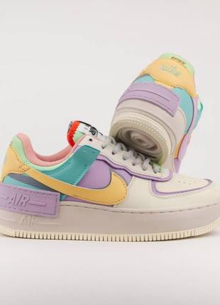 Nike air force af-1 shadow beige violet4 фото