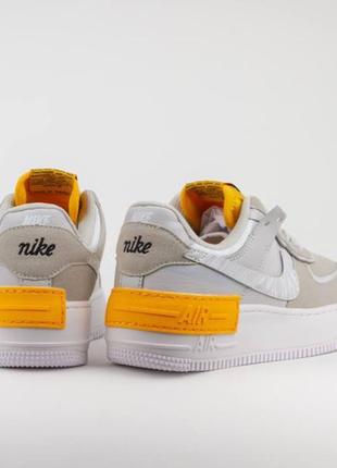 Nike air force af-1 gray orange4 фото