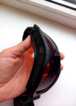 Лижні окуляри маска uvex підліткові чорні2 фото