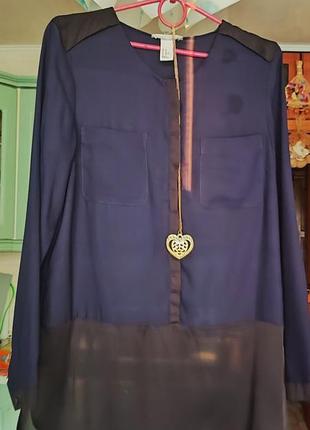 Блузка удлиненная, бренд h$m, размер м4 фото