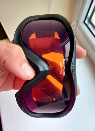 Лижні окуляри маска uvex підліткові сірі6 фото
