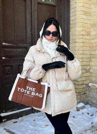 Женская сумка marc jacobs tote brown2 фото