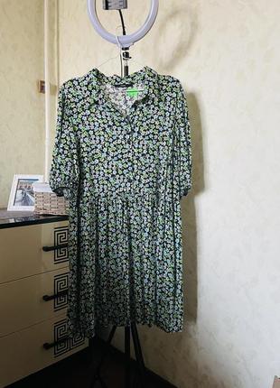 Платье  рубашка 👗 штапель1 фото