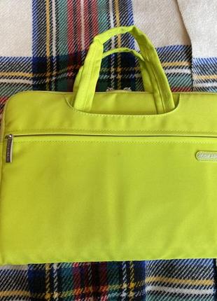 Желтая кислотная неон чехол сумка для ноутбука размеры 30 х 19,7 х 1,7  macbook 12" /air 11''1 фото