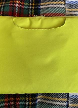 Желтая кислотная неон чехол сумка для ноутбука размеры 30 х 19,7 х 1,7  macbook 12" /air 11''3 фото