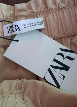 Новые хлопковые брюки zara 20249 фото