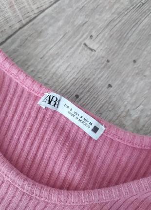 Трендовый розовый костюм в рубчик от zara в идеальном состоянии размер xs/s небольшая м7 фото