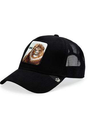 Кепка goorin bros farm truckers king lion black.