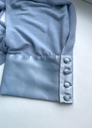 Прозрачная блуза zara s-m кофта лонгслив сетка с пышными рукавами7 фото