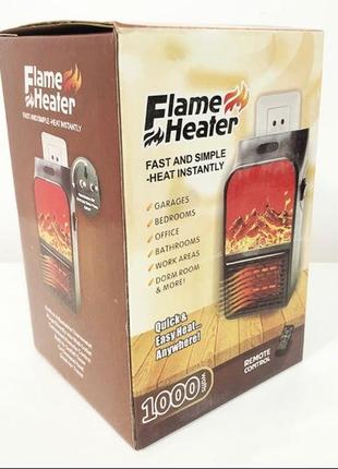 Портативный обогреватель flame heater (900 вт)6 фото