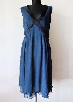 Многослойное шелковое платье 100% шелк германия