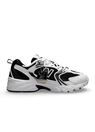 Мужские кроссовки new balance 530 premium basis white black