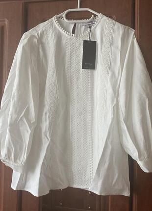 Блузка, белая блузка, вышиванка, вишиванка, біла блузка, сорочка, кофта4 фото