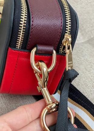 Жіноча сумка marc jacobs black red6 фото