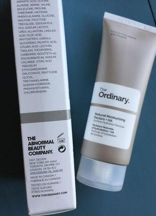 The ordinary - natural moisturizing factors + ha - увлажняющий кр3 фото