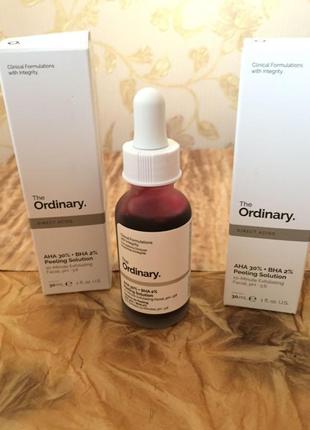 The ordinary aha 30% + bha 2% peeling solution кислотний пілінг2 фото