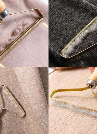 Щетка-скребок для удаления ворса шерсти животных с ковров мебели, ручная двухсторонняя...