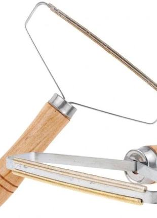 Щетка-скребок для удаления ворса шерсти животных с ковров мебели, ручная двухсторонняя...