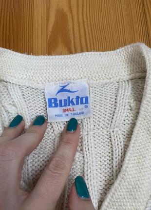 Bukta светер кольору слонової кістки вʼязка косичка4 фото