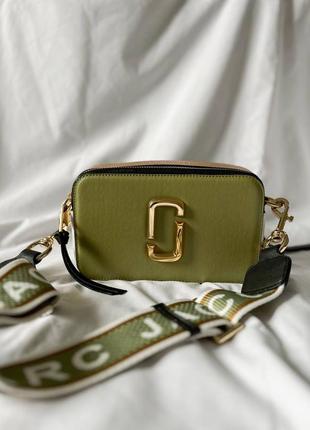 Женская сумка mj logo olive/gold5 фото