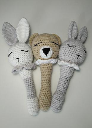 Погремушка для малышей маленьких детей крещения мягкие игрушки