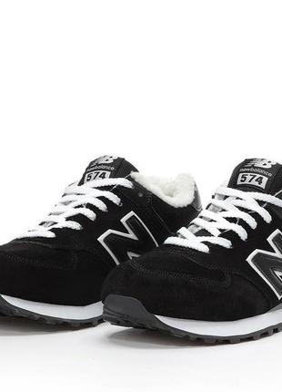 Мужские кроссовки new balance 574 зимние8 фото