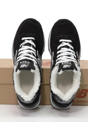 Мужские кроссовки new balance 574 зимние7 фото