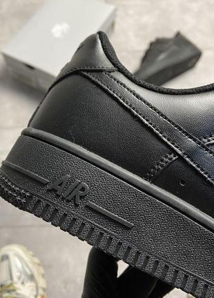 🔥 nike air force 1 low black2 фото