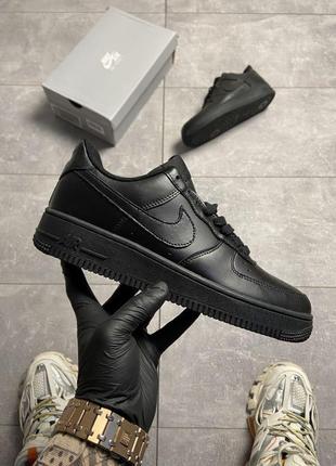 🔥 nike air force 1 low black10 фото