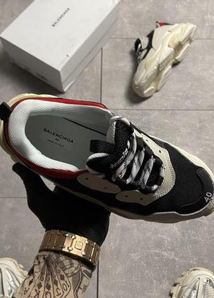 🔥 balenciaga triple s beige black9 фото