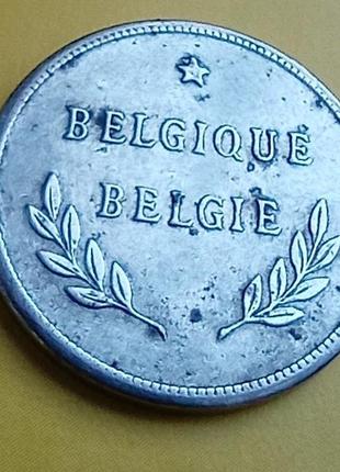 Монета бельгии 2 франка.2 фото