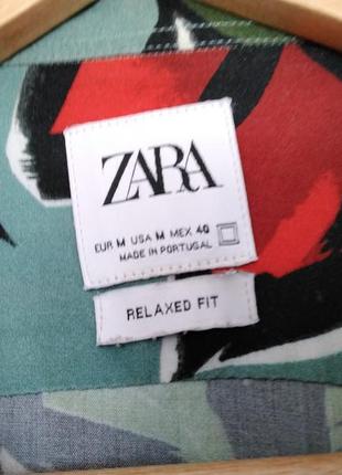 Рубашка zara натуральная ткань2 фото