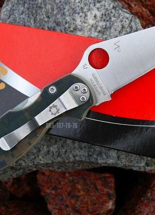 Ніж складаний розкладний spyderco para military спайдерко каму...