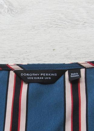 Шикарная блуза на запах в полоску от dorothy perkins6 фото