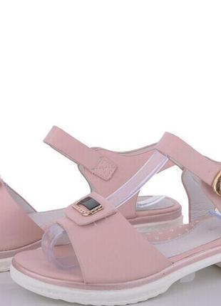 Детские босоножки для девочки, розовые, 32-37рр