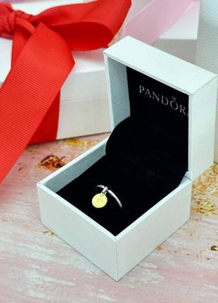 Серебряная кольца pandora «медальон любви»4 фото