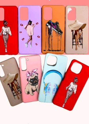 Чехлы-накладки silicone case art 
iphone 12/12pro/12pro max
samsu