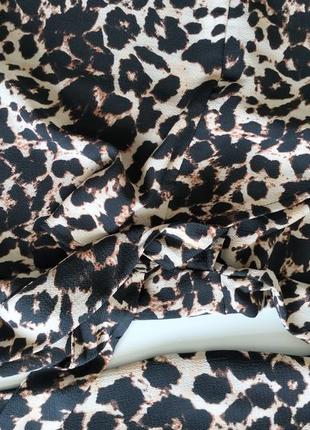 Блуза леопард на запах6 фото