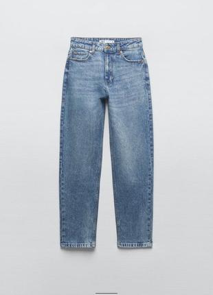 Джинси от zara, z1975 mom-fit high-waist jeans размер 322 фото