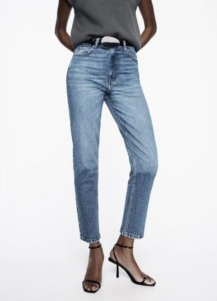 Джинси от zara, z1975 mom-fit high-waist jeans размер 321 фото