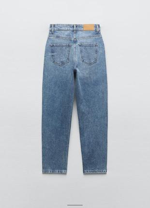 Джинси от zara, z1975 mom-fit high-waist jeans размер 326 фото