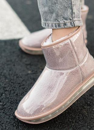 Ugg isabelle transparent rose cапоги женские уги