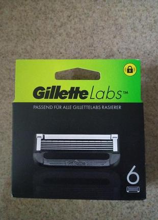 Змінні картриджі для гоління gillette labs касети 6 шт2 фото