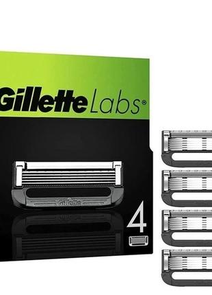 Змінні картриджі для гоління gillette labs касети 4 шт2 фото
