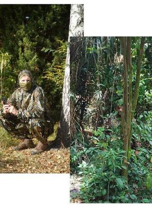 Камуфляжный костюм для охоты, 3d зеленый лист hunting ghillie-xl\xxl8 фото