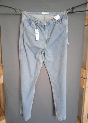 Чоловічі джинси topshop  джинси прямі, труби  розмір l32 w36 блакитний .